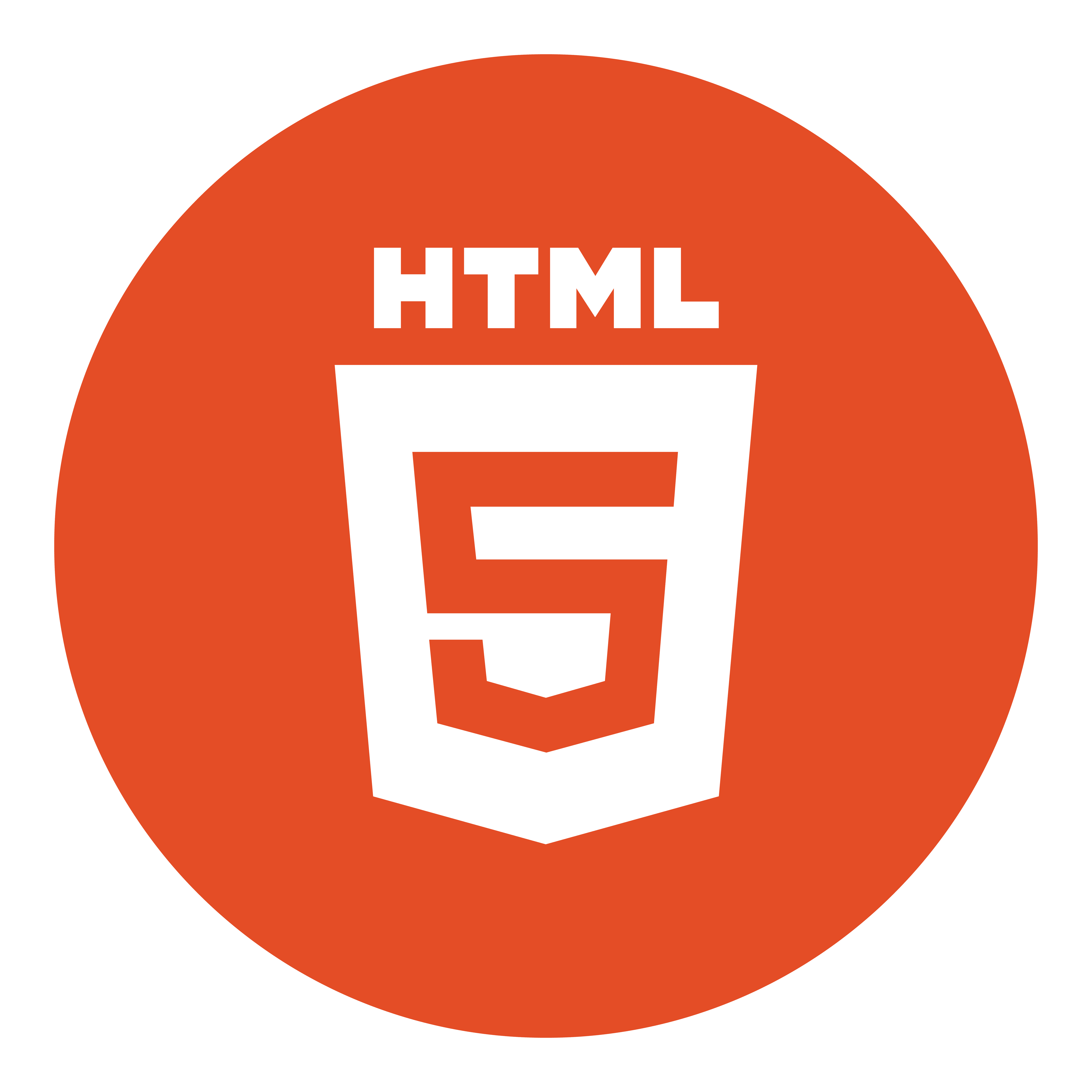 HTML5 logo - Hypertext Markup Language