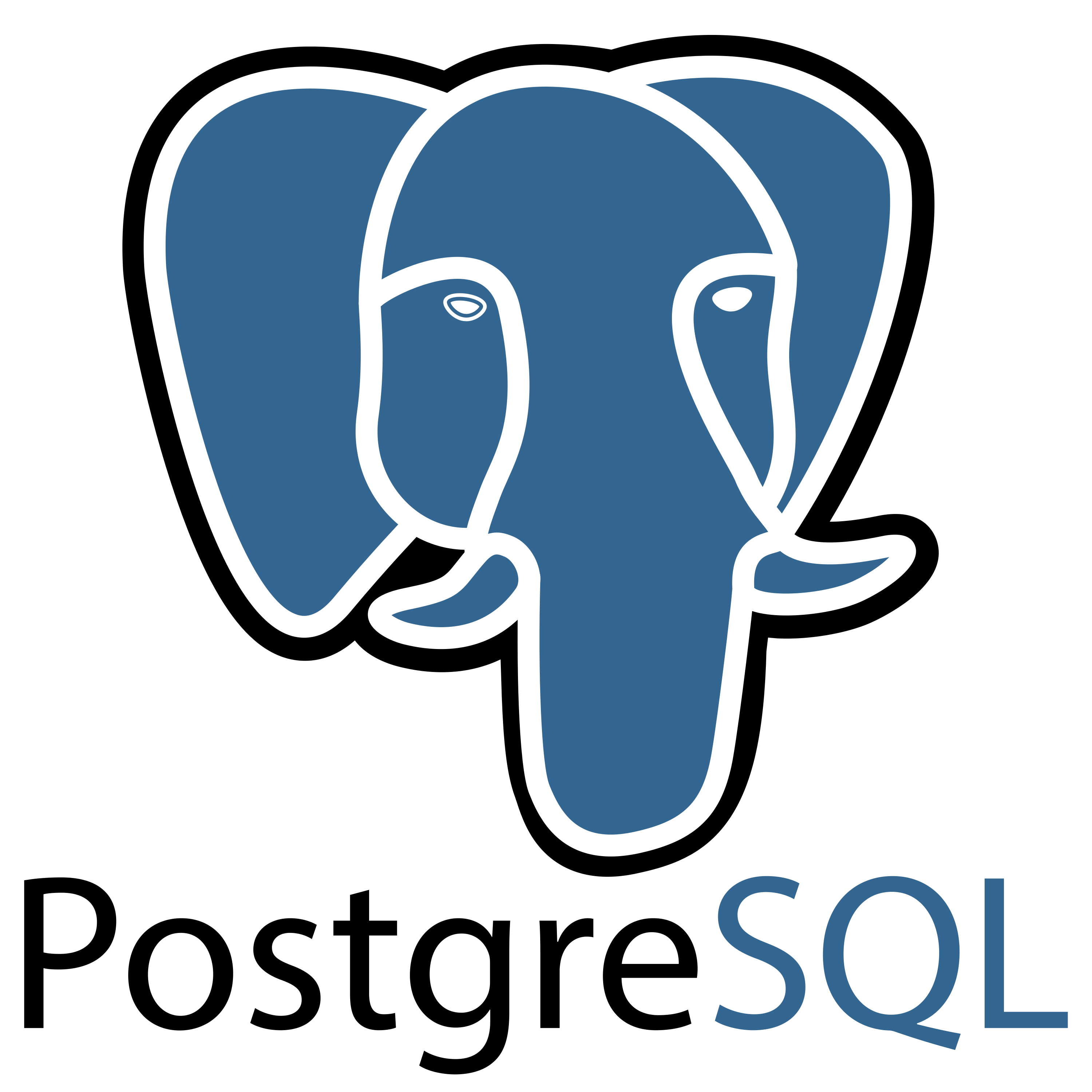 PostgreSQL logo - Open Source Relational Database